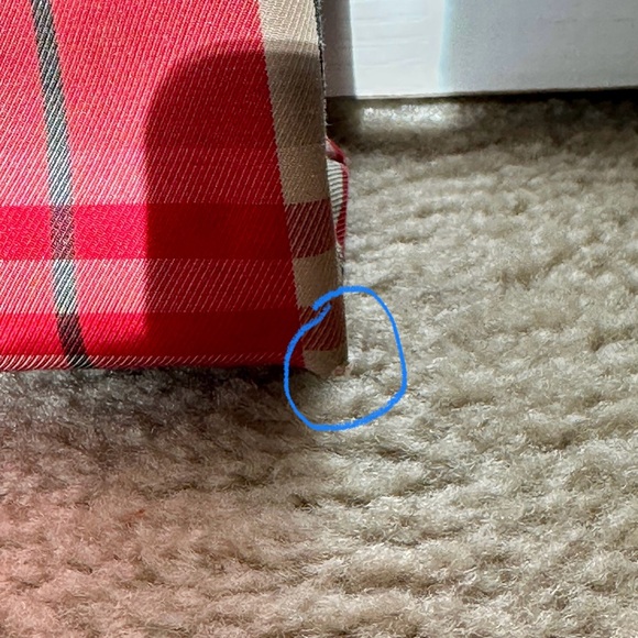 Burberry Red Nova Check Canvas Mini Tote - Picture 7 of 15